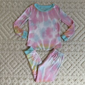 Just Pajamas Pastel Tie Dye PJ Set size 6